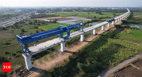 mumbai ahmedabad bullet train project viaduct installation over 25km completed in gujarat