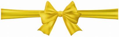 Ribbon Yellow Clip Bow Clipart Ribbons Transparent