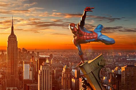 Spiderman In New York City Hd Superheroes 4k Wallpapers