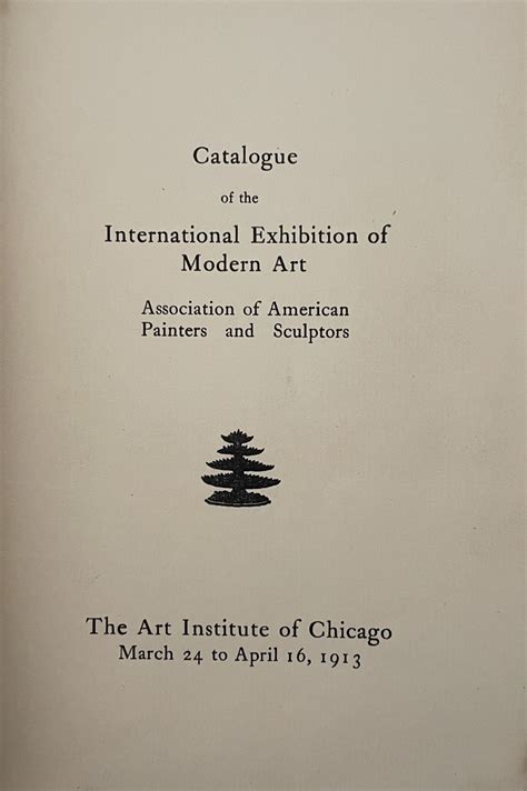 Armory Show 1913 Catalogue Of The International Exhibition Of Modern
