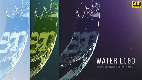 Water Logo After Effects Templates Motion Array