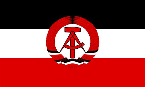 Black White Red Flag Proposal For Gdr Coat Of Arms Colours According