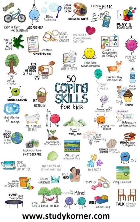 50 Coping Skills For Kids Studypk