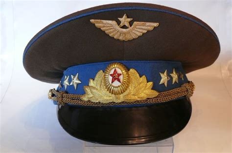 Russian Air Force Officers Peaked Cap With Rank Insignia Catawiki
