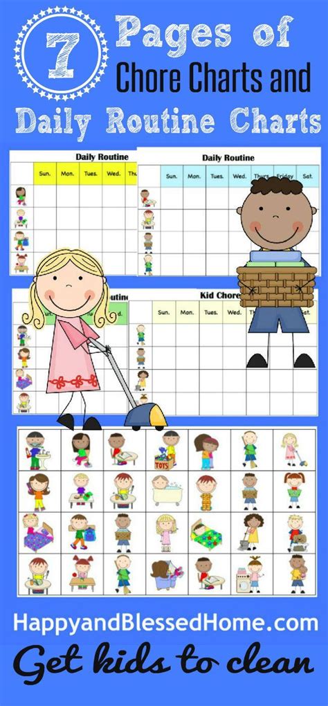 10 Minutes To Clean And Free Printable Chore Charts For Kids Chore