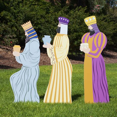 Large Classic Outdoor Nativity Set Three Wisemen Scene Outdoor