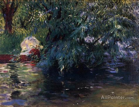 John Singer Sargent A Backwater At Henley Oil Painting Reproductions