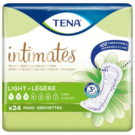 Tena Intimates Light Ultra Thin Incontinence Pads For Women 24 Count