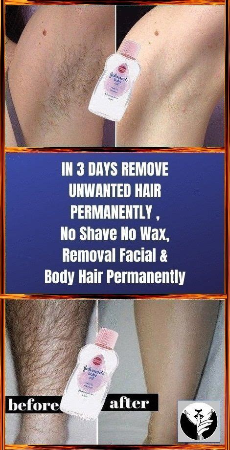 remove unwanted hair permanently in three days no shave no wax removal facial and body hai