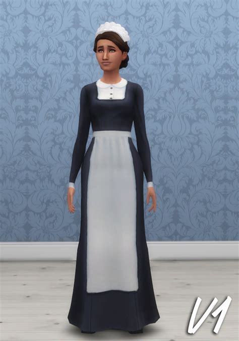 Sims 4 has the best career paths of all the sims games. History Lover's Simblr - TS4: Maid's Uniforms (Dresses ...