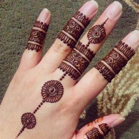 Arabic Henna Design For Fingers Crayon