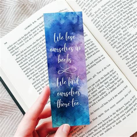 watercolor bookmarks printable bookish bookmarks book quote literary ts for readers unique