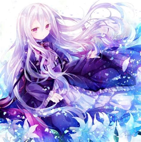 Hình ảnh Anime Girl Tóc Tím đẹp Họa Mi