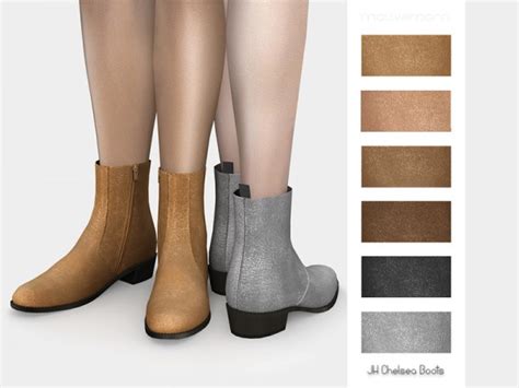 The Sims Resource Jh Chelsea Boots By Mauvemorn • Sims 4 Downloads
