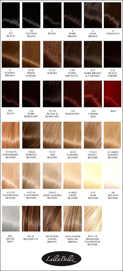 Nice And Easy Hair Color Chart