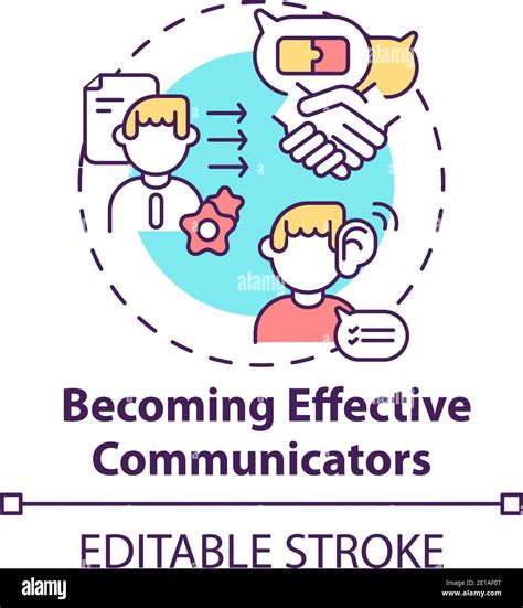 Becoming Effective Communicators Concept Icon Stock Vector Image And Art