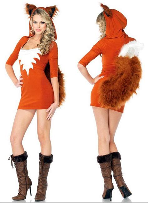 Sexy Adult Fox Cosplay Costume Women Halloween Party Charming Fox