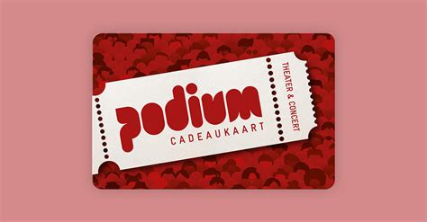 Podium Cadeaukaart Kopen Cadeaubonnl