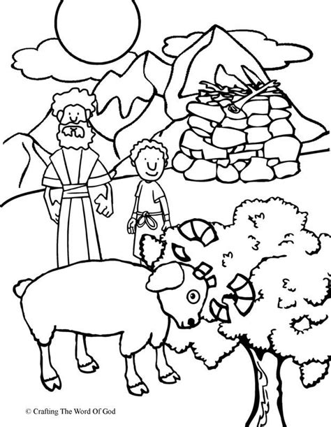 Abraham And Isaac Coloring Pages