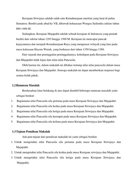 Nilai Nilai Yang Terkandung Dalam Pancasila Dari Sila 1 Sampai 5