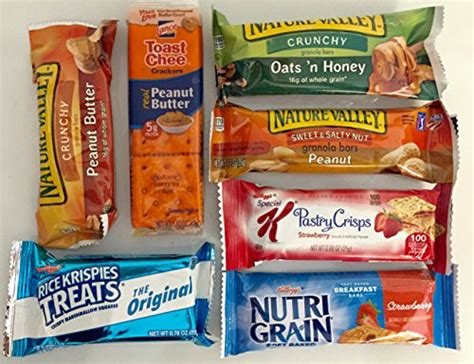 Each is individually wrapped with a clear cellophane bag and tied with a beautiful ribbon. Healthy Snacks In A Box , 35 Count Individually Wrapped, College, Gift ,Work Food, Beverages ...