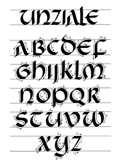 Calligraphy Lettering Kalligraphie Alphabet Kalligraphie Schrift