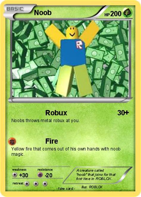 Pokémon Noob 801 801 Robux My Pokemon Card