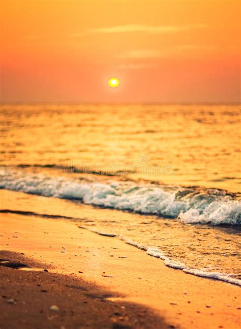 Sand Beach And Wave Stock Image Image Of Sunset Horizon 37028733