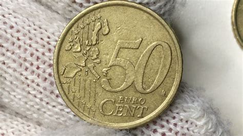 How Much Is A 50 Euro Cent Coin From 2002 Italy Worth Now Coins Youtube