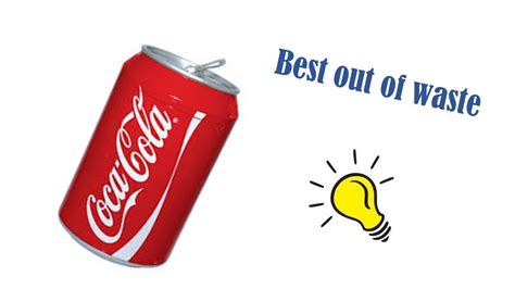 Coke Diy Tin Can Crafts And Reuse Idea Diy Craft Idea Easy And Cool