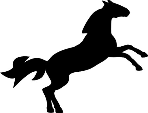 Jumping Horse Silhouette Clip Art At Vector Clip Art Online
