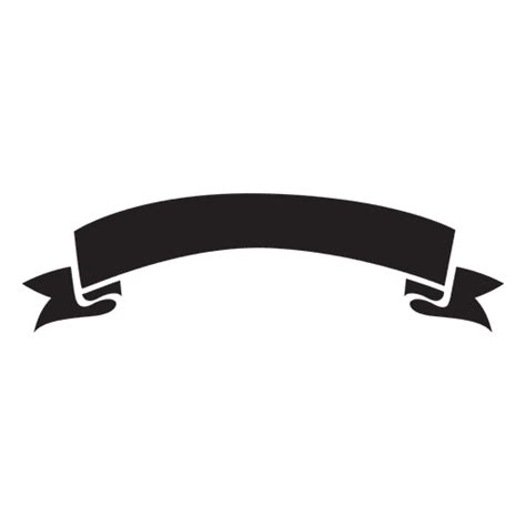 Emblema negro de la cinta de la etiqueta - Descargar PNG/SVG transparente