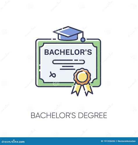 Bachelors Degree Pixel Perfect Linear Icon Cartoon Vector