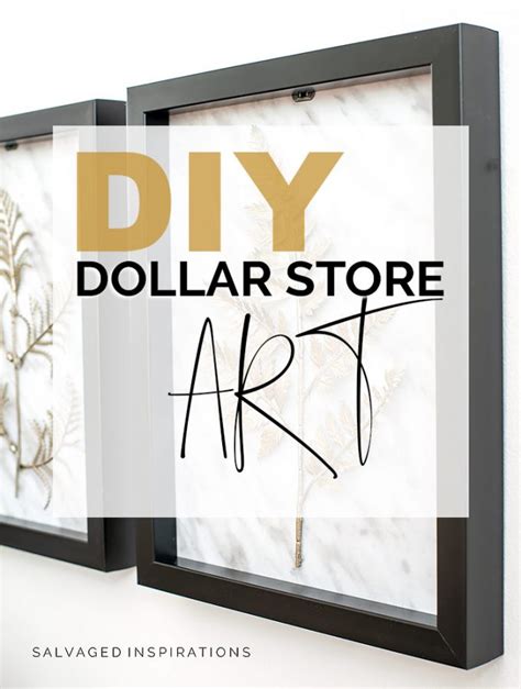 Diy Dollar Store Art Salvaged Inspirations