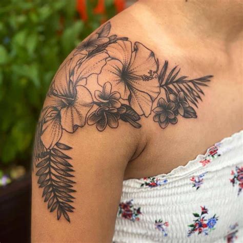Hawaii Flower Tattoo Drawing Best Flower Site