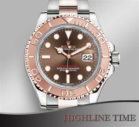 Rolex Yachtmaster 40mm Stainless And Rose Gold Chocolate Dial