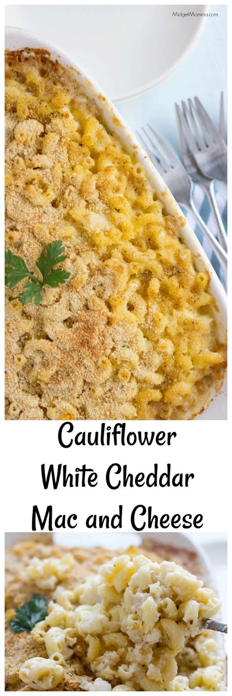 It is so yummy and so satisfying that it is hard to just eat one serving. Cauliflower White Cheddar Mac and Cheese