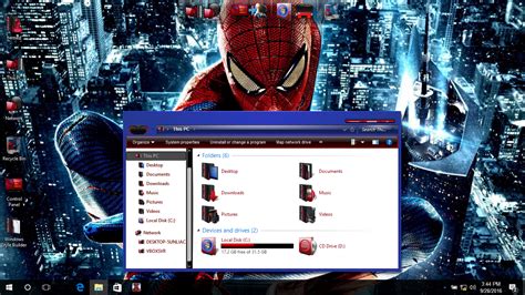 Spiderman Skinpack Skin Pack Theme For Windows 10