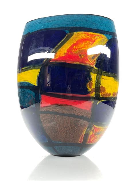 Lot Large Ioan Nemtoi Contemporary Art Glass Vase