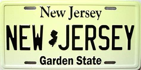 New Jersey License Plate Novelty Fridge Magnet
