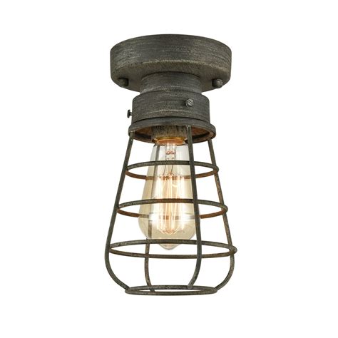 The brand believes in treating customers as it is indeed a pretty modern ceiling fan which features a medallion of light housed in a steel cylinder with a marvellous brushed nickel finish, which. Rustic Mini Caged Ceiling Lights Flush Mount with Solid Metal