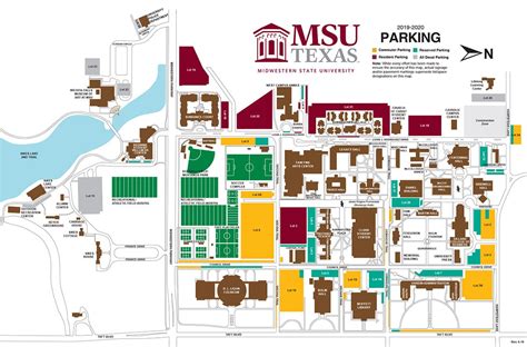 Campus Map Midwestern State University Visitors Guide