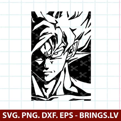 Goku SVG Goku Decal Dragon Ball SVG Cut File