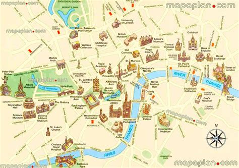 A Map Of The City Of Prague With All Its Attractions And Major