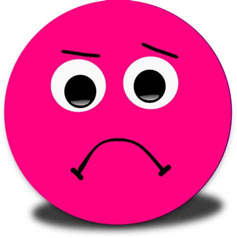 Sad Smiley Pink Emoticon Clipart Royalty Free Public Clipart Best