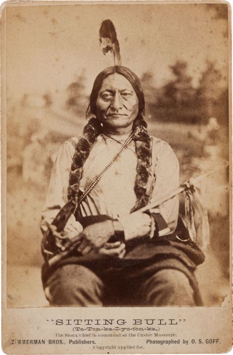Sitting Bull Cabinet Card 1881 The World History Archive And Compendium