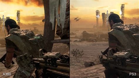 Call Of Duty Black Ops Xbox 360 Vs Ps3 Comparison Youtube