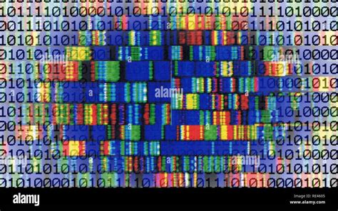 Dna Genes Dna Sequence Symbolic Image For Genetic Engineering Stock