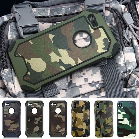 Herecase Army Camo Camouflage Pattern Case For Iphone X 7 6 6s 8 Plus