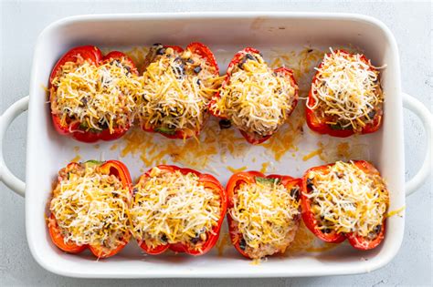 Mexican Stuffed Bell Peppers Recipe Momsdish